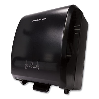 Mechanical roll paper towel dispenser, black, item #0210
