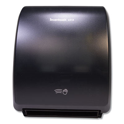 Electronic roll paper towel dispenser, black, item #0227