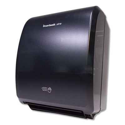 Electronic roll paper towel dispenser, black, item #0227