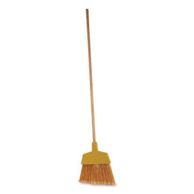 Angle broom, wooden handle, item #0503