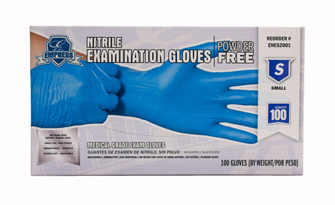Nitrile gloves, small, item #0894