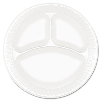 Plate, foam, 3 compartment, item #09501