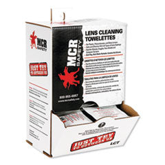 Lens cleaning towelettes, MCR, item #0169