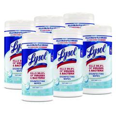 Disinfecting wipes, crisp linen, 80 per canister, item #0177