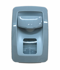Soap dispenser, manual, grey, item #0305