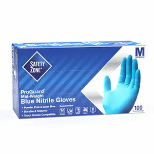 Nitrile gloves, medium, item #0889