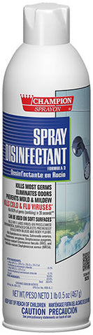 Disinfectant spray, 16.5oz., item #0120