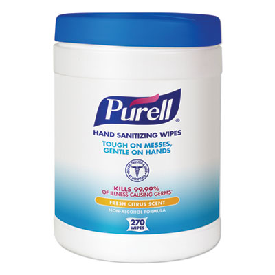 Purell hand wipes, item #0221