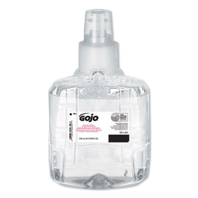 Gojo clear & mild soap, 1200 ml refills, item #0204