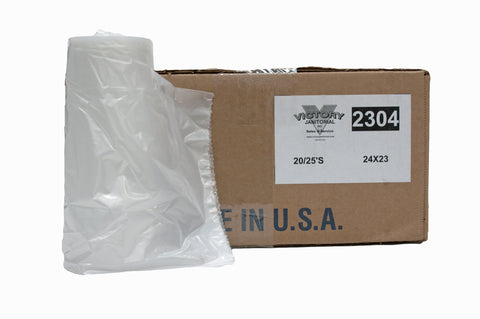24"x23" Can liner, 7-10-gallon, 1.0 mil, item #2304