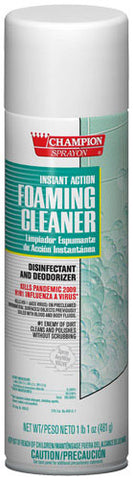 Foaming disinfectant cleaner, 17 oz., item #0131